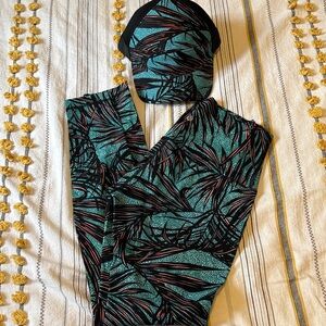 Tropical Print Hat and leggings